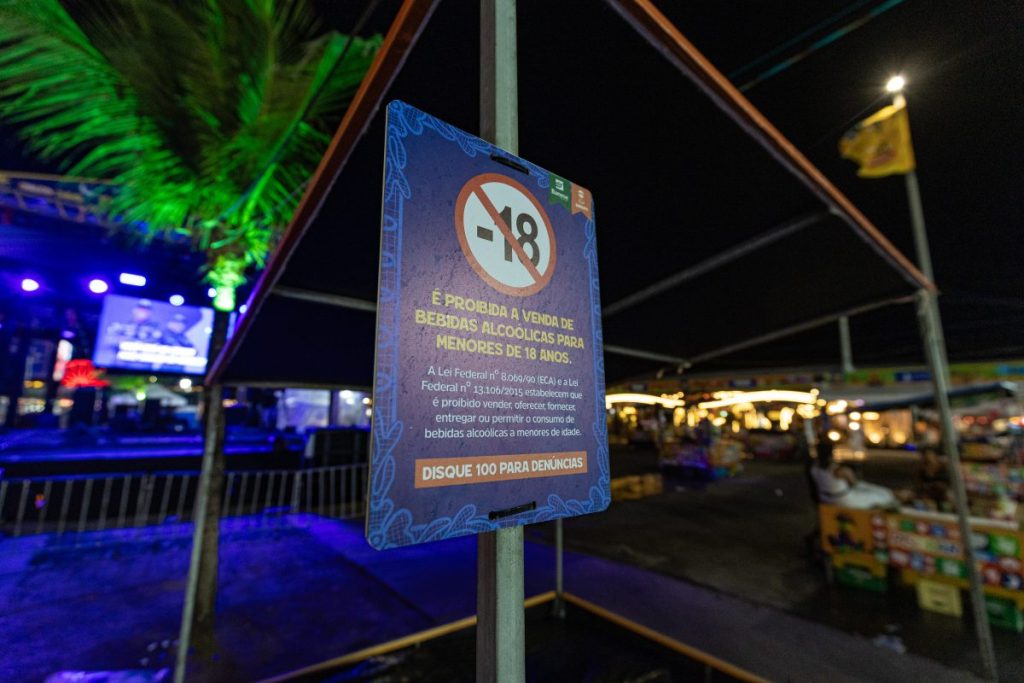 Governo do Estado reforça ações contra venda de bebidas alcoólicas para menores no Arraiá do Povo e Vila do Forró
