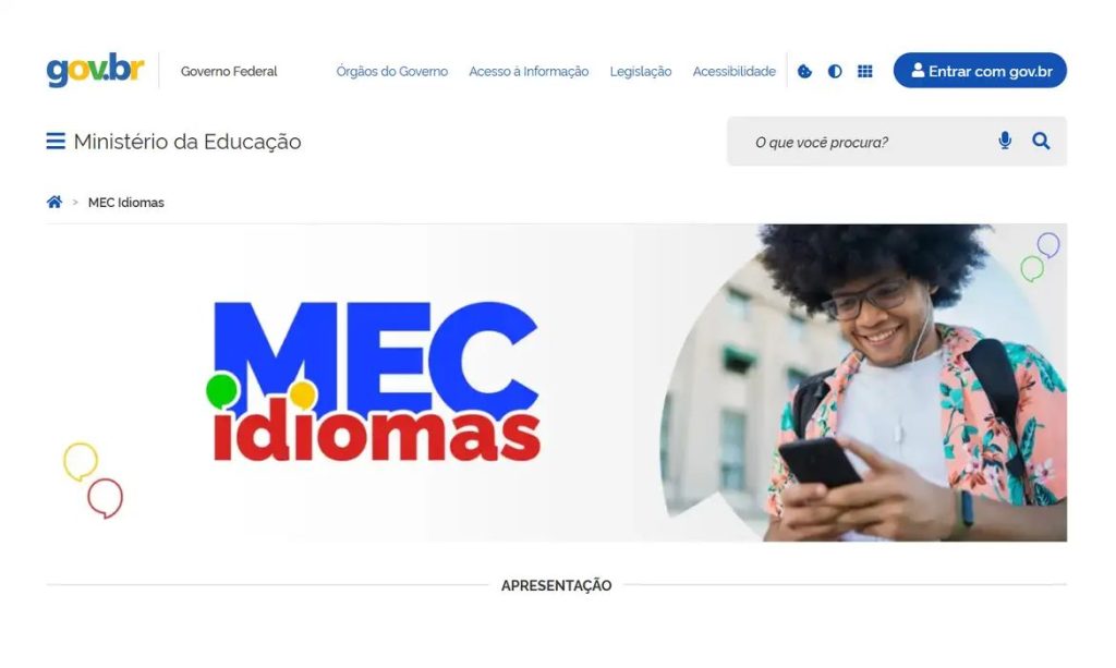MEC Idiomas: nova plataforma oferta inglês e espanhol gratuitamente