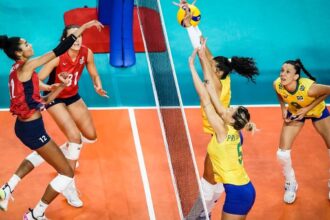 Brasil perde para os Estados Unidos por 3 a 0 no vôlei feminino