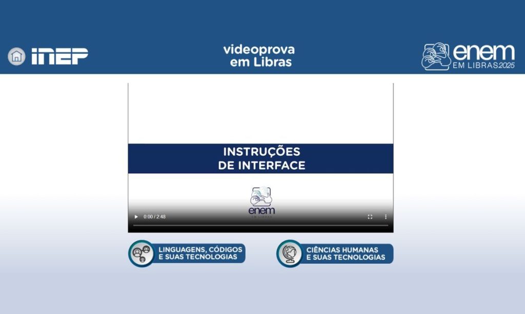 Plataforma Enem Libras ganha atualização com provas de 2017 a 2025
