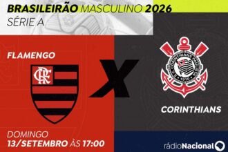 Rádio Nacional transmite clássico Flamengo x Corinthians neste domingo